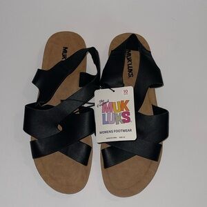 MUK LUKS Sandals - Black